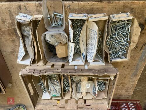 LARGE QTY NUTS, BOLTS AND SCREWS