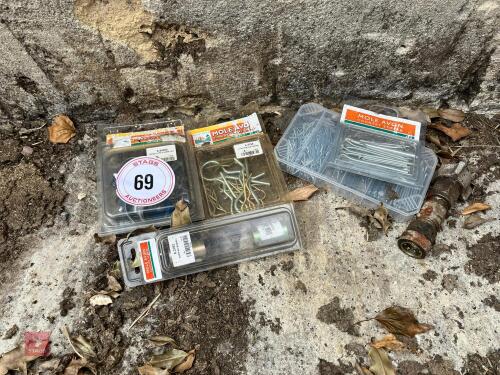 SPLIT PINS, 'R' CLIPS, ETC (69)