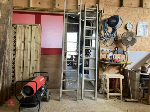 2 ALUMINIUM LADDERS
