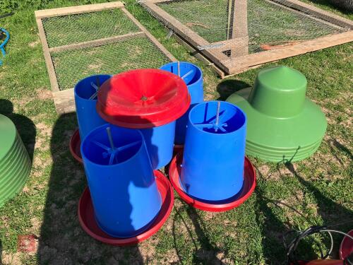 5 MANOLA PHEASANT FEEDERS