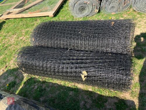 2 PART ROLL OF PLASTIC FENCING NETTING