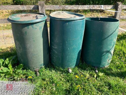 3 GREEN WATER HEADER TANKS