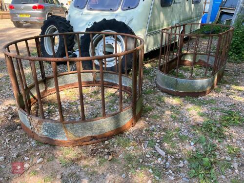2 SHEEP ROUND FEEDERS