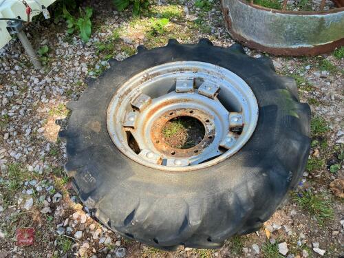 2 X 12.4 R24 TRACTOR WHEELS & TYRES