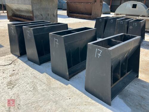 4 X 2' PLASTIC CREEP FEEDERS (17)