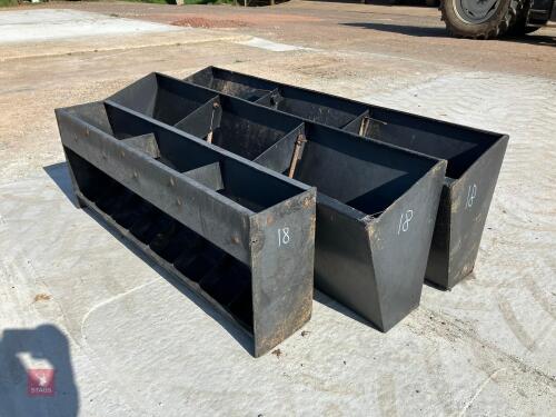 3 X 6' PLASTIC CREEP FEEDERS (18)