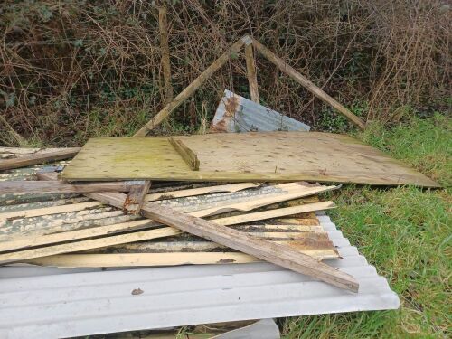 10 OLD TIN ROOF SHEETS