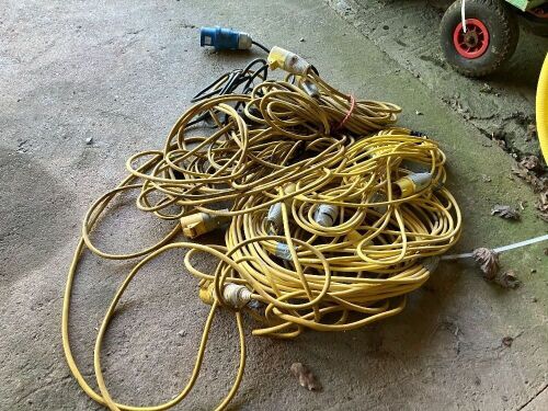QTY OF 110V EXTENSION CABLES