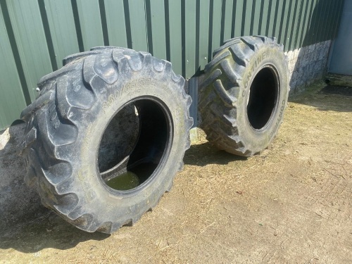 PAIR OF 380/85 R24 TYRES