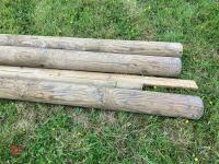 3 ROUND POSTS & 2 ROUND RAILS - 7