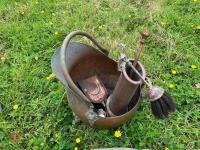 FIREPLACE HEARTH, COAL BUCKET, ETC - 7