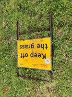 'KEEP OF THE GRASS' METAL SIGNS - 3
