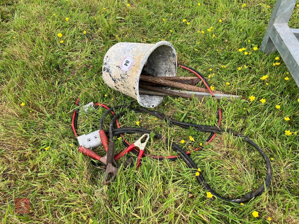 2 SETS OF JUMP LEADS, ETC