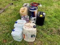 VARIOUS CANS OF OILS, AD-BLUE, ETC - 4