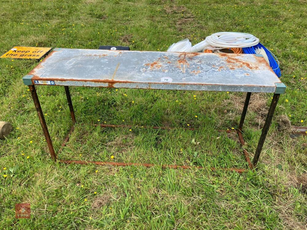 LIGHTWEIGHT METAL WORK TABLE