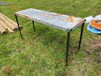 LIGHTWEIGHT METAL WORK TABLE - 2