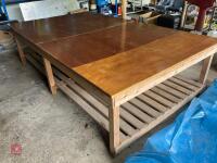 VERY LARGE MATERIAL CUTTING TABLE - 12