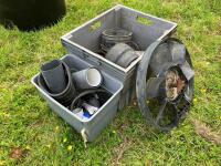 2 TUBS OF RUBBER EARTH PIPE CONNECTORS - 6