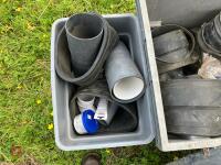 2 TUBS OF RUBBER EARTH PIPE CONNECTORS - 8