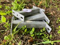 4 GALVANISED BRACKETS - 4