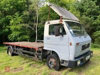 1989 MAN 8.150 7.5T FLATBED LORRY - 2