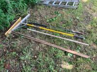 2 LARGE GARDEN RAKES - 4
