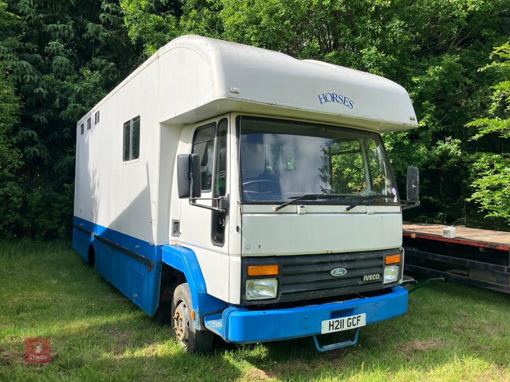 1990 FORD IVECO 7.5T HORSE LORRY