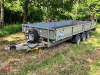 2021 16' IFOR WILLIAMS FLATBED TRAILER