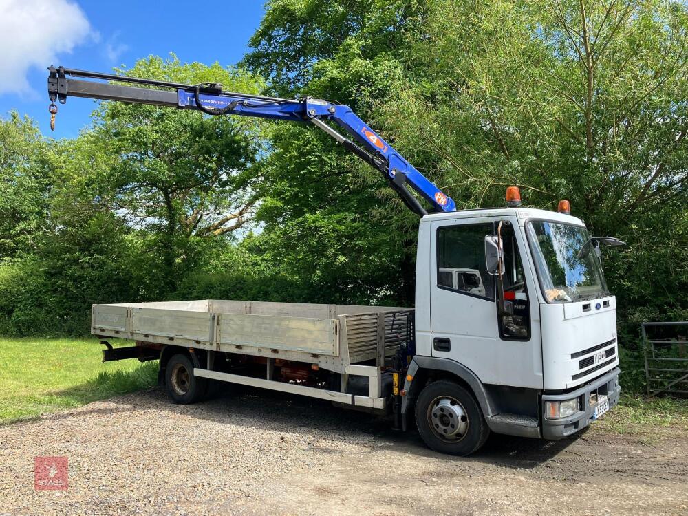 2003 IVECO 7.5T HIAB FLATBED LORRY