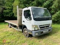 2011 MITSUBUSHI CANTER FLATBED LORRY - 2