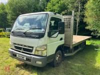 2011 MITSUBUSHI CANTER FLATBED LORRY - 4