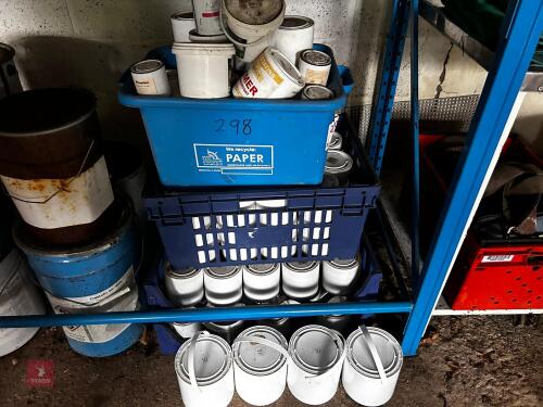 3 CRATES OF SMALL TINS OF PAINT