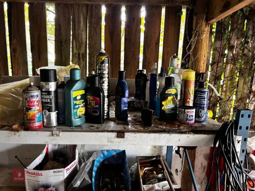LRG QTY OF VEHICLE OILS, POLISHES, ETC