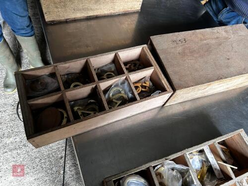 APPROX 140 BRASS DOOR LETTERS & NUMBERS