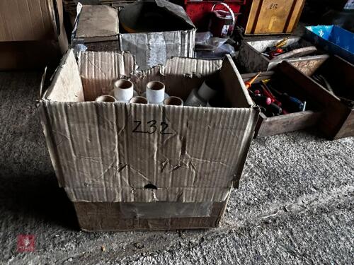 BOX OF SMALL ROLLS OF CELLOPHANE WRAPPIN