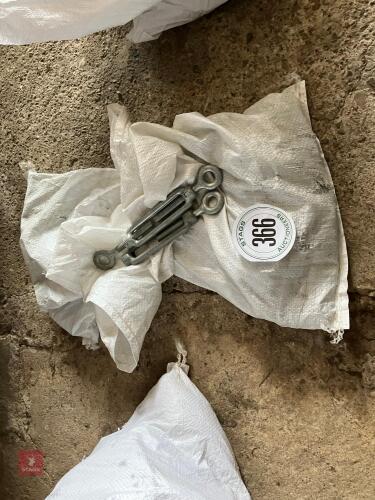1 BAG OF GALV WIRE TENSIONERS & CLAMPS