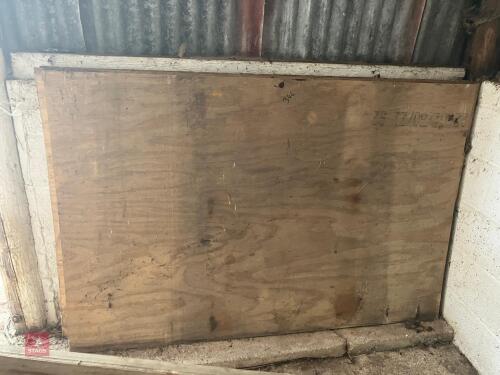 4 SHEETS OF PLYWOOD