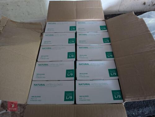 1000 LARGE LATEX GLOVES