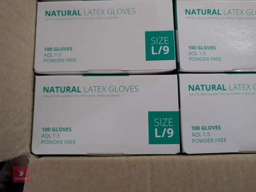 1000 LARGE LATEX GLOVES
