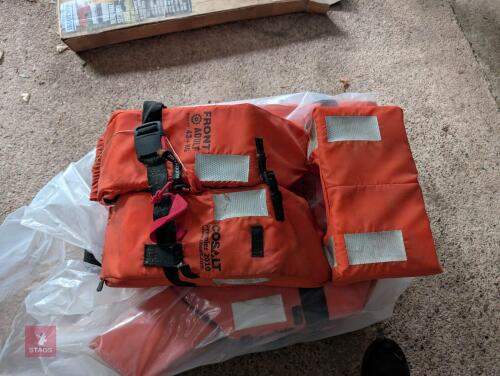 4 ADULT LIFE JACKETS