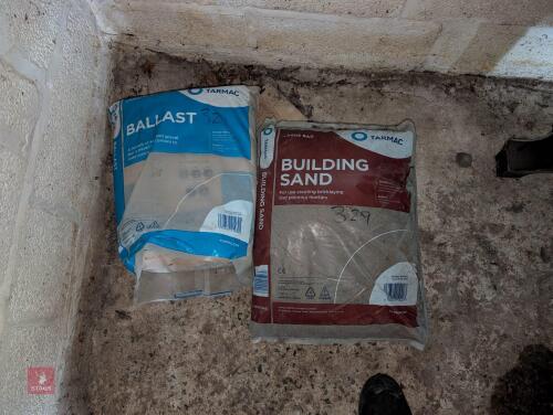 2 BAGS OF BUILDING SAND & 1 BAG CEMENT