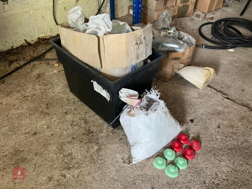 LRG QTY OF THREADED PLASTIC FEET