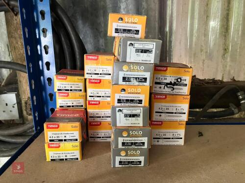QTY OF VARIOUS CHIPBOARD & WOODSCREWS