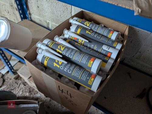 BOX OF TUBES OF DECORATORS CAULK