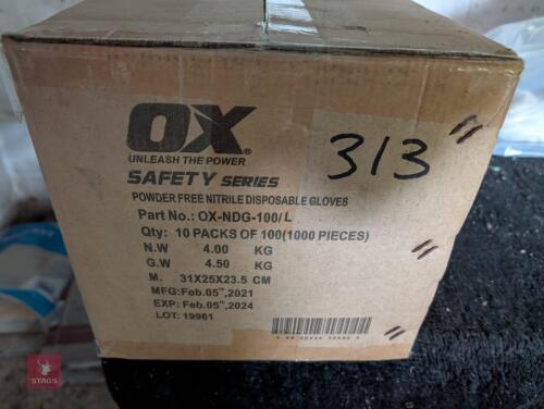 1000 LARGE NITRILE GLOVES