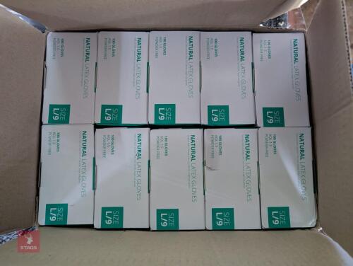 1000 LARGE LATEX GLOVES