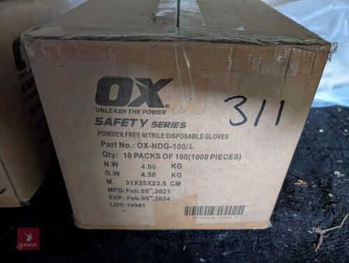 1000 LARGE NITRILE GLOVES
