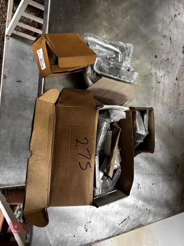 BOX OF SLIDING BOLTS, HANDLES & STUDS