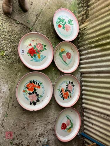 6 X 50CM ENAMEL DISHES