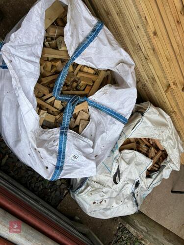 2 DUMPY BAGS OF KINDLING